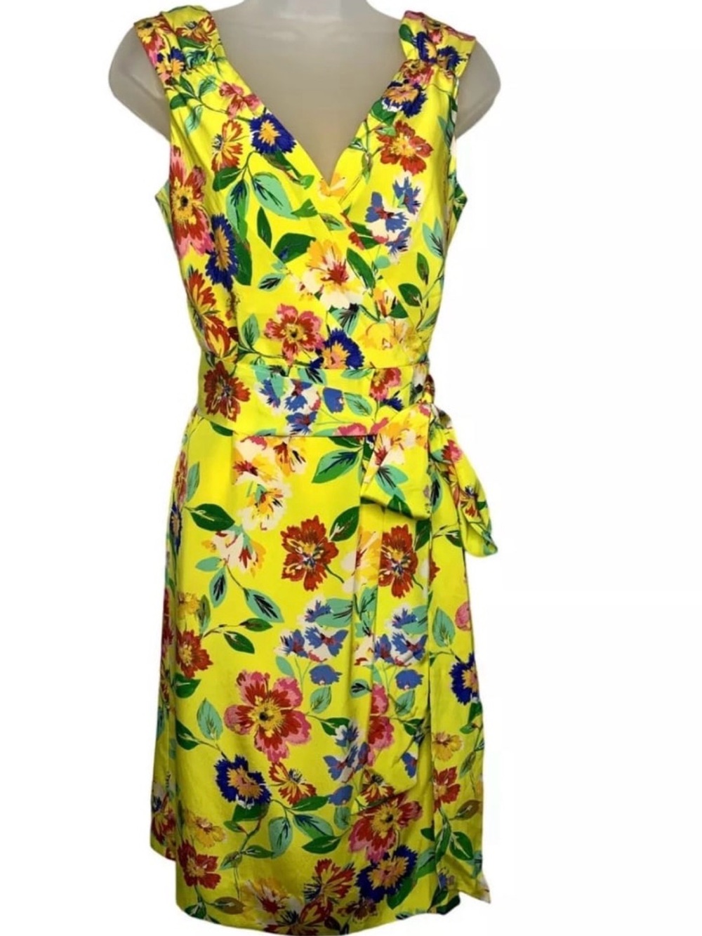 Kate spade yellow wrap dress